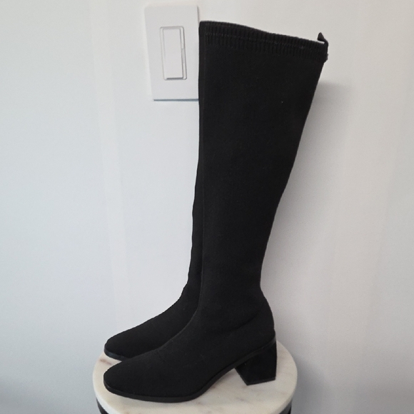 Anne Klein Shoes - Anne Klein Black Sock Boots Size 7